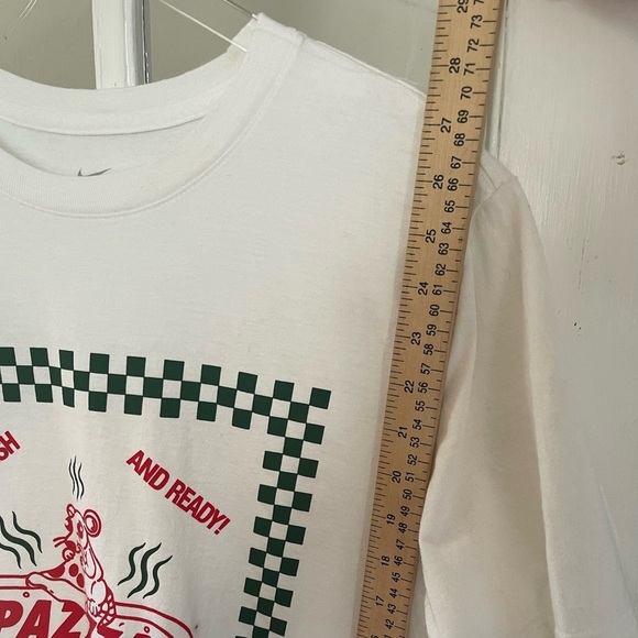 Fortnite x Nike Air Max T-shirt White Pizza Pazza Rat Ratatouille Rare - Picture 9 of 11